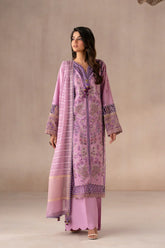 ETHNIC - 3PC LAWN EMBROIDERED SHIRT WITH MANAAR PRINTED DUPATTA  AND TROUSER - HZG2216